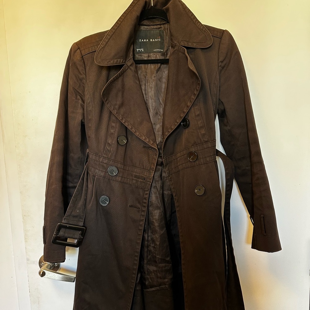 Zara Brown Trench Coat